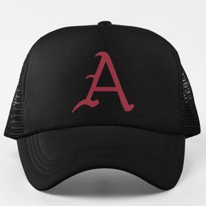NEW Arkansas Razorbacks A Logo Foam Trucker Mesh Snapback Hat BLACK